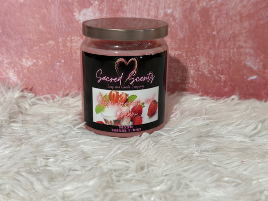 Strawberries and Cream Soy Candle